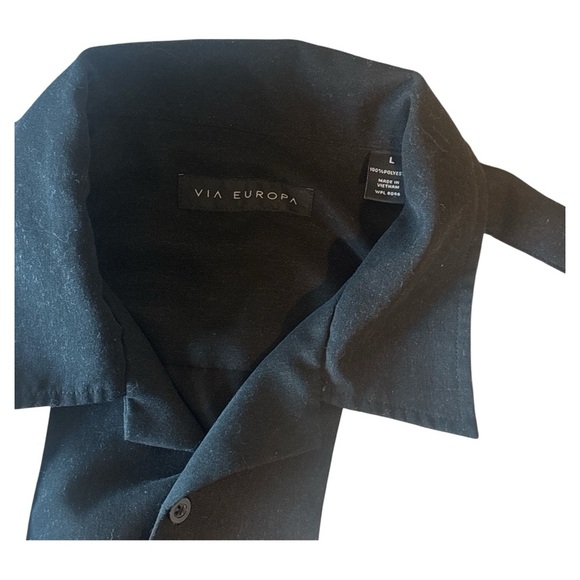 Black and White Casual Button Down Shirt with Retro Stripes - Picture 2 of 5